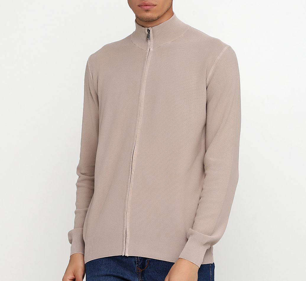

Кофта на молнии Cashmere Company  Песочный, Кофта на молнии Cashmere Company 46 Песочный