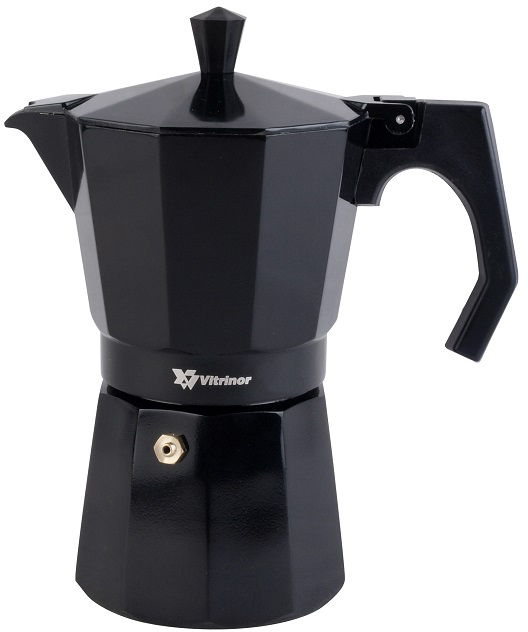 

Гейзерная кофеварка Vitrinor Black 6 чашек