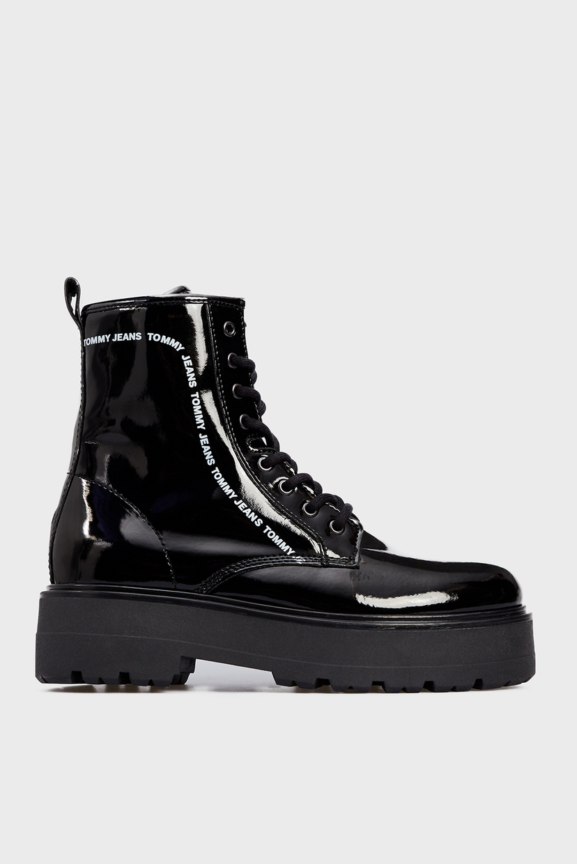 

Женские черные ботинки PATENT LACE UP Tommy Hilfiger 37 EN0EN01151