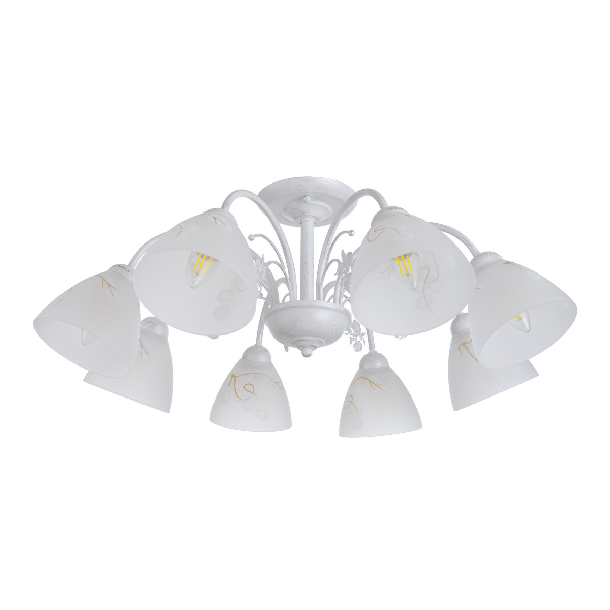 

Люстра потолочная на 8 плафонов LK-685S/8 E14 H/SL Brille 24-409