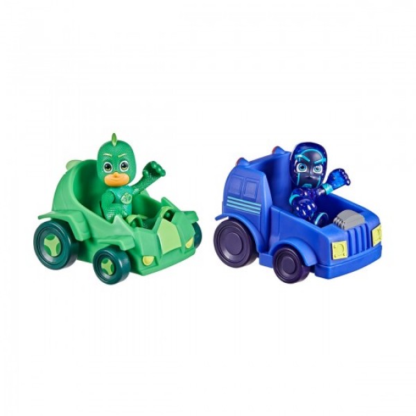 

Ігровий набір PJ MASKS ГЕРОЇ В МАСКАХ - ГЕККО ПРОТИ НІЧНОГО НІНДЗЯ N (2 фигурки, 2 машинки)