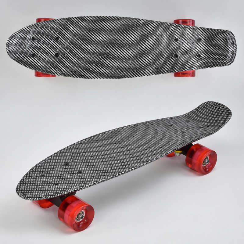 

Скейт Пенни борд S 00171 Best Board, колёса PU, светятся Серый