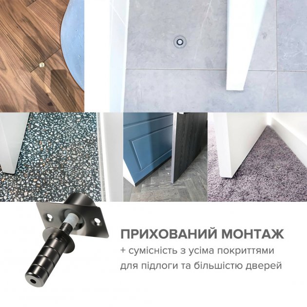 

Дверной упор Kronos скрытый магнитный 28 мм Серебряный
