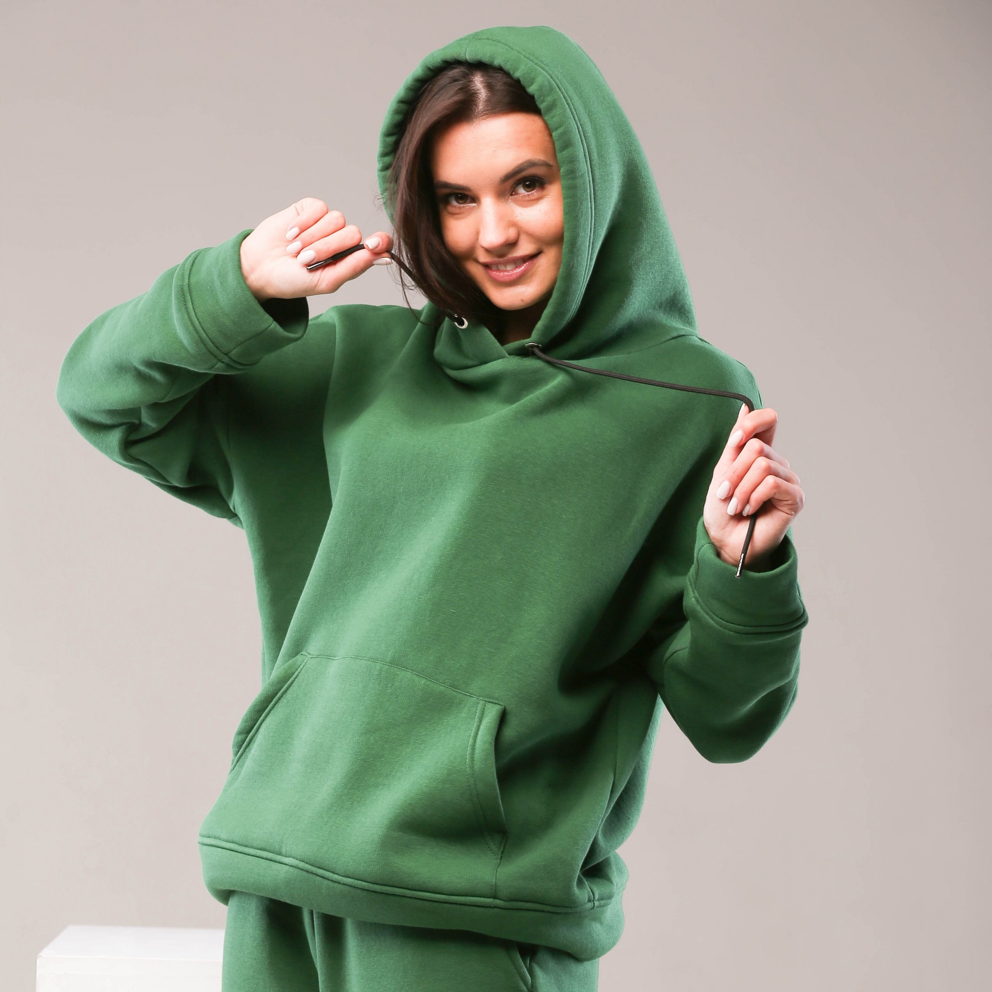 

Женские худи оверсайз Emily 022  изумруд, Женские худи оверсайз Emily 022 S изумруд