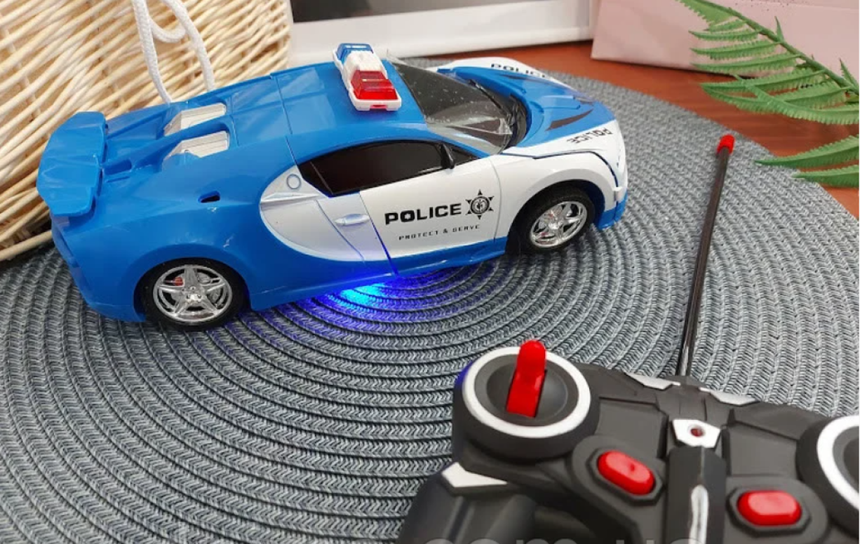 

Машина Трансформер Lamborghini Police Robot Car Size 1:18 с пультом Синяя