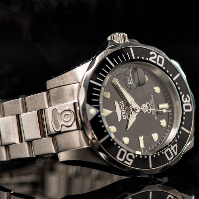 

Американские мужские механические наручные часы Grand Diver Black 3044