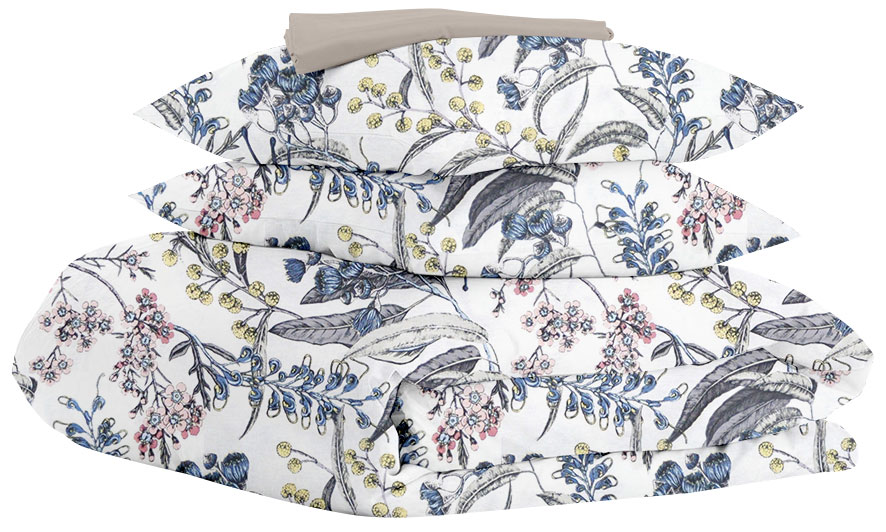 

Комплект постельного белья Cosas Flowers Yard Quartz 160х220x2