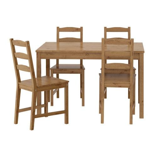 

Комплект для кухни (стол и 4 стула) IKEA (ИКЕА) JOKKMOKK коричневый (502.111.04)