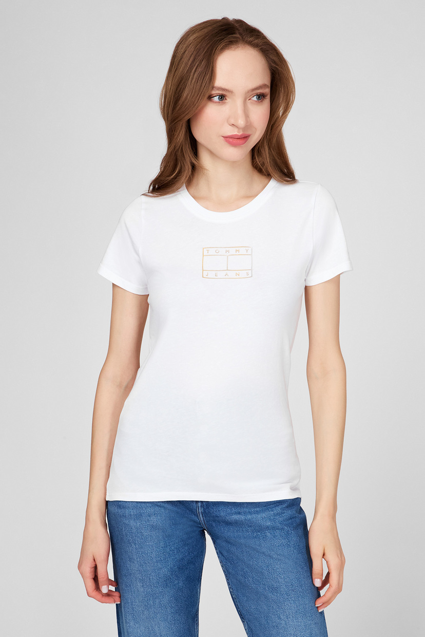 

Женская белая футболка OUTLINE Tommy Hilfiger XS DW0DW08936