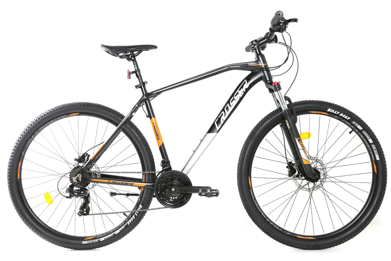 

Велосипед найнер Crosser Jaz 29" рама 21, 2021 черно-оранжевый