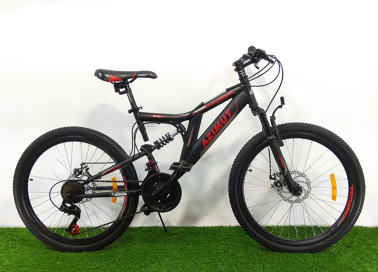 

Велосипед Azimut Blackmount 26" D рама 18 черно-красный
