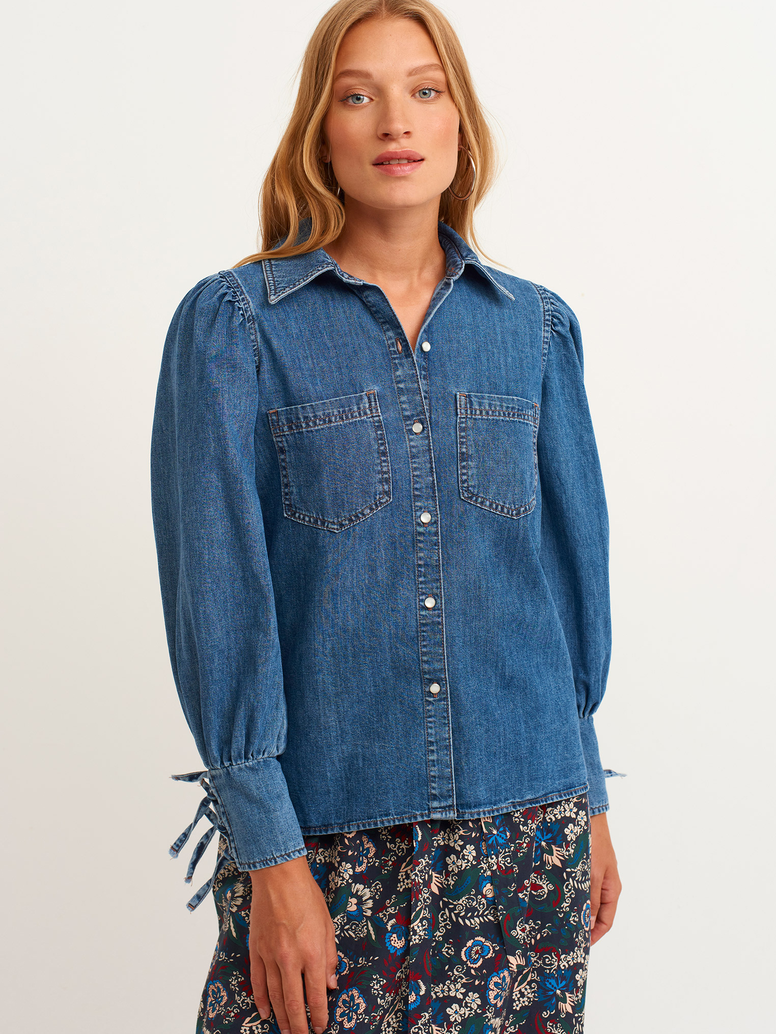 

Джинсовая рубашка Oxxo OX-GALE-63728  Mid Denim, Джинсовая рубашка Oxxo OX-GALE-63728 L Mid Denim