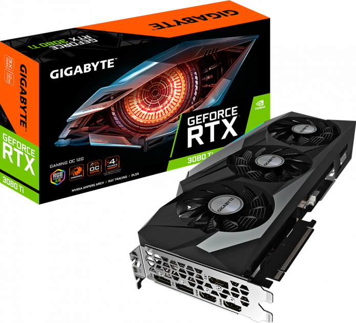 

Відеокарта Gigabyte GeForce RTX 3080 Ti Gaming OC 12GB (GV-N308TGAMING OC-12GD) GDDR6X