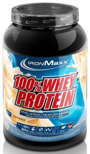 Протеин IronMaxx 100% Whey Protein - 900 гр (банка) - Французская ...