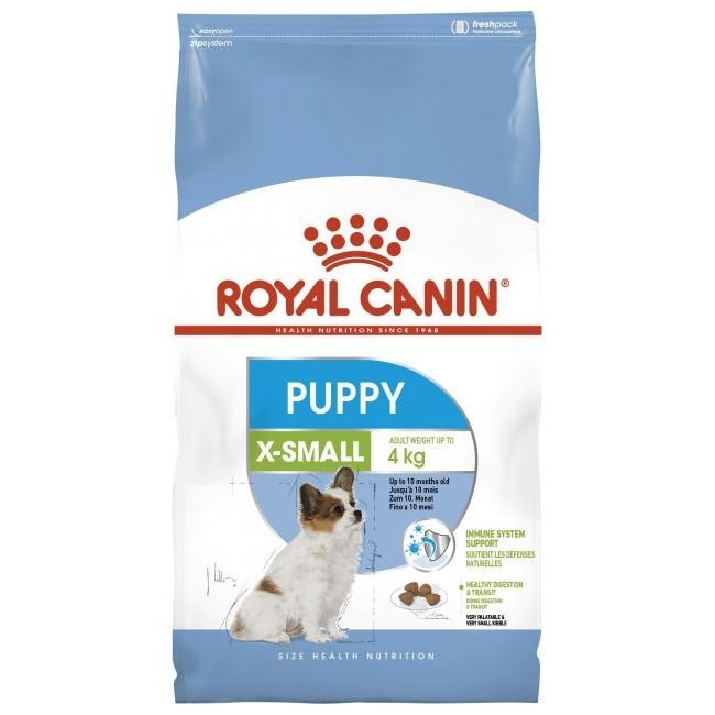 

Сухой корм Royal Canin X-Small Puppy для щенков собак миниатюрных пород в возрасте до 10 месяцев 1.5 кг