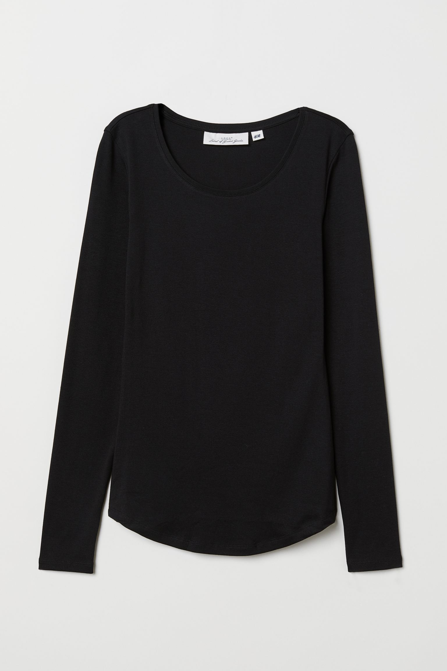 

Лонгслив H&  черный 4125160000, Лонгслив H&M M черный 4125160000