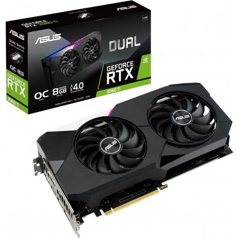 

Відеокарта ASUS GeForce RTX 3060 Ti Dual OC Edition V2 LHR (DUAL-RTX3060TI-O8G-V2)