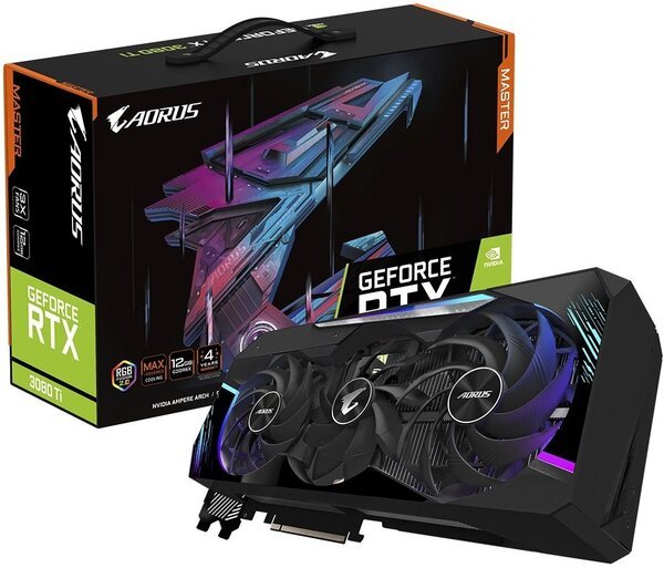 

Відеокарта GIGABYTE GeForce RTX3080 Ti 12GB GDDR6 AORUS M (GV-N308TAORUSM-12GD)