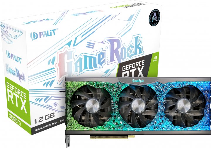 

Відеокарта Palit GeForce RTX 3080 Ti GameRock (NED308T019KB-1020G)