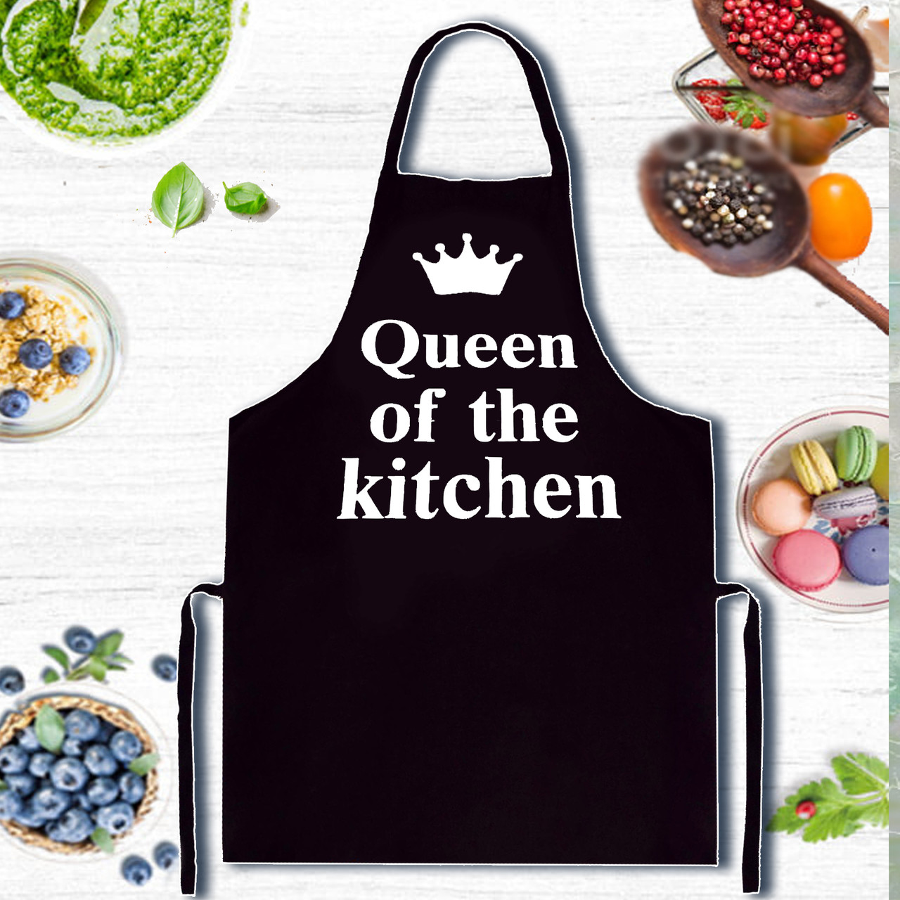 

Фартук с принтом "Queen of the kitchen" 2