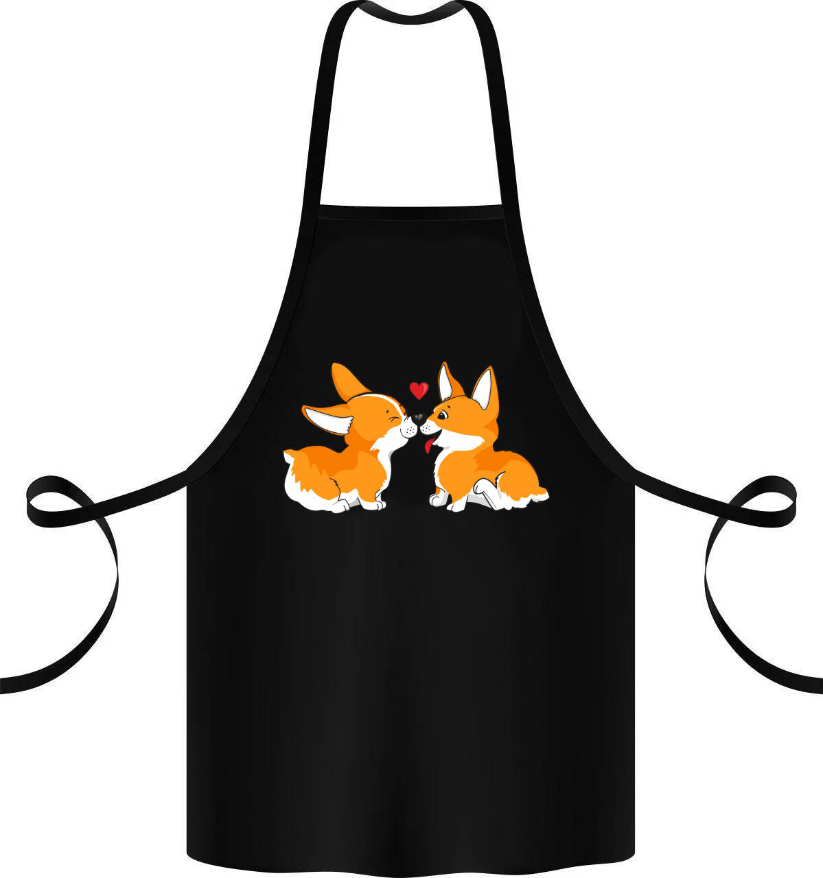 

Фартук с принтом "Loving Corgi Couple"