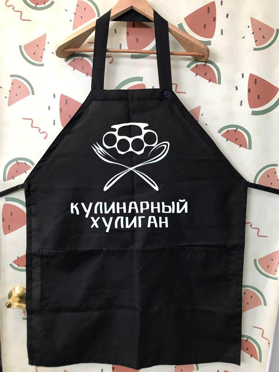 

Фартук с принтом "Кулинарный хулиган"