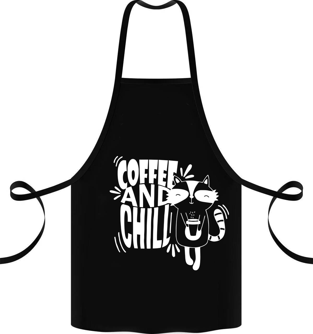 

Фартук с принтом "Coffe and chill"