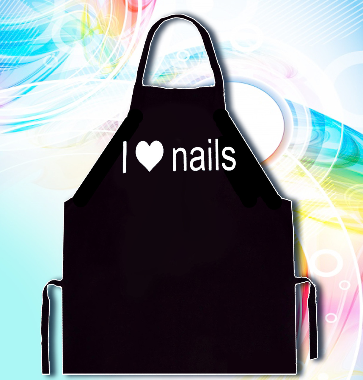 

Фартук с принтом "I love nails"