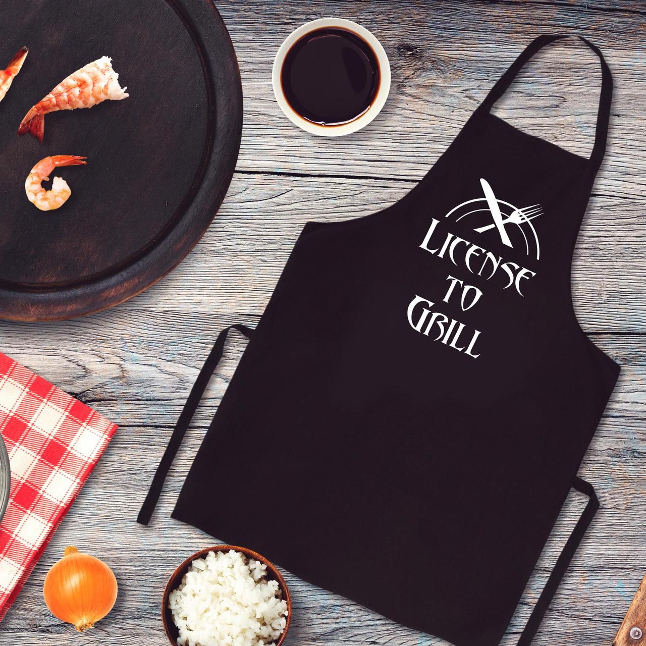 

Фартук с принтом "License to Grill"