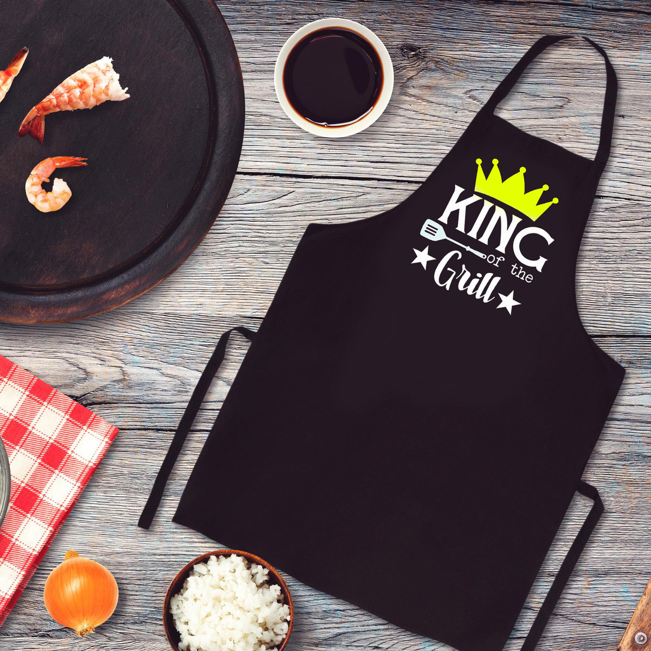 

Фартук с принтом "King of the grill"