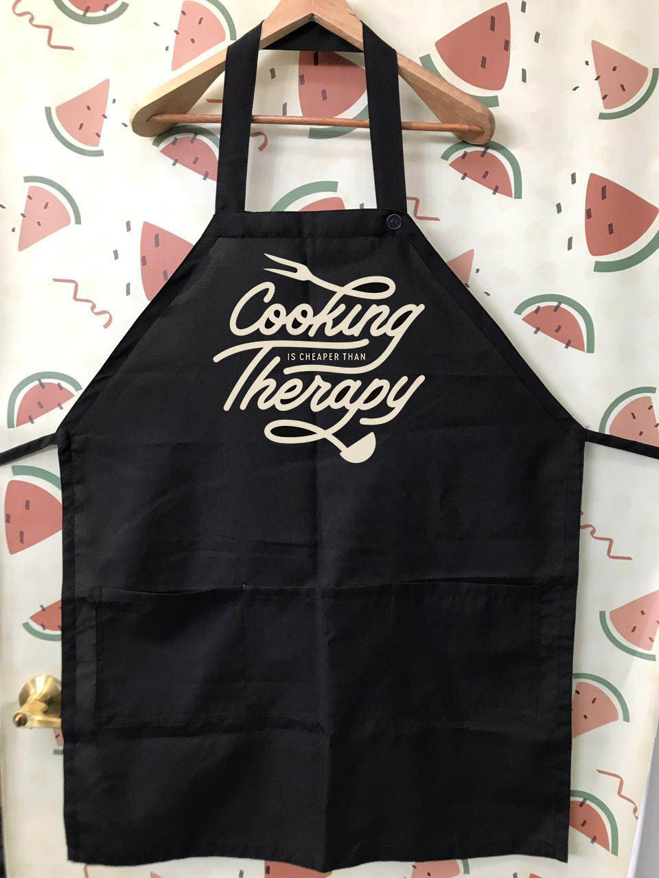 

Фартук с принтом "Cooking Therapy"