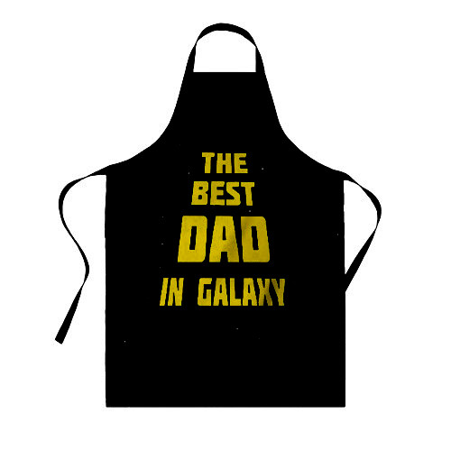 

Фартук с принтом "The best DAD in galaxy"
