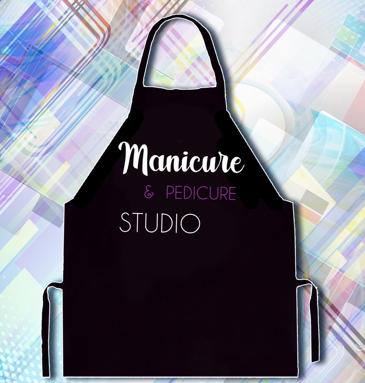 

Фартук с надписью "Manicure e pedicure studio"