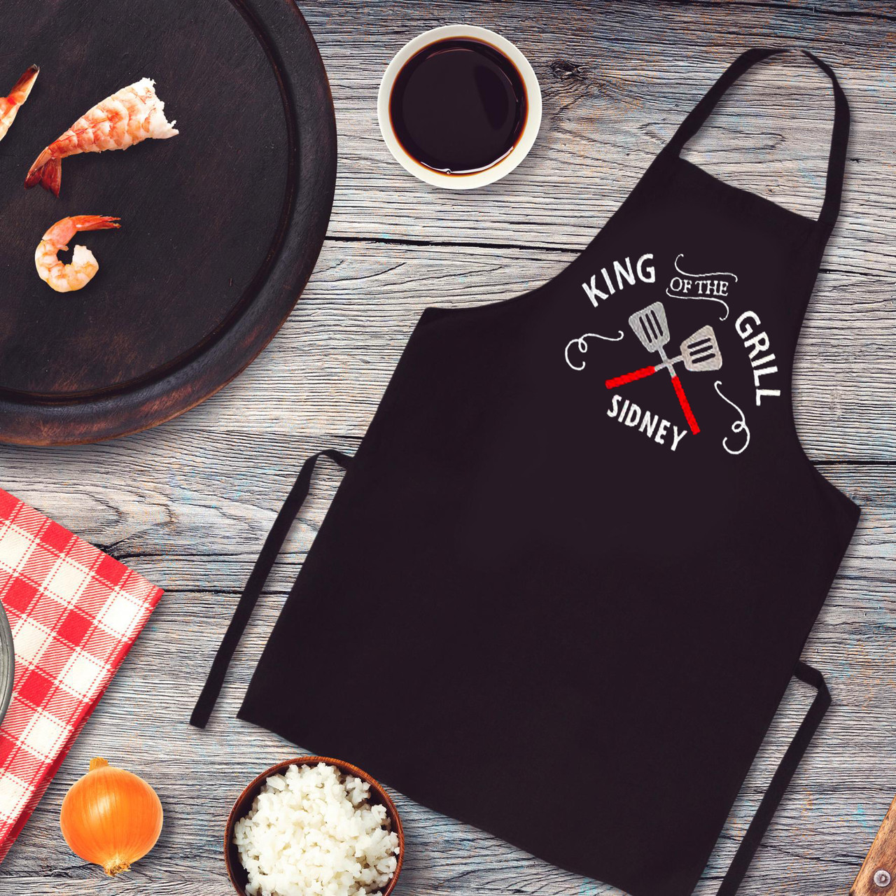

Фартук с принтом "King of the Grill"