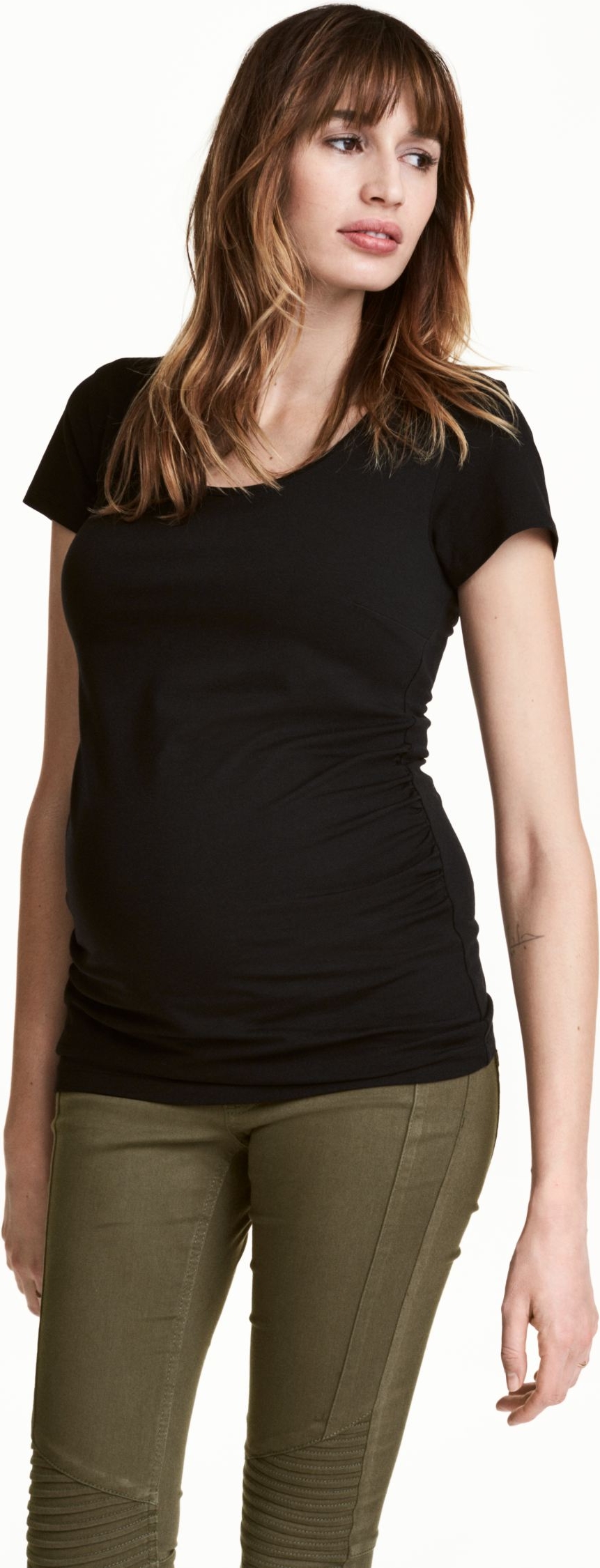 

Футболка для беременных H&M KK2491655 XS Черная