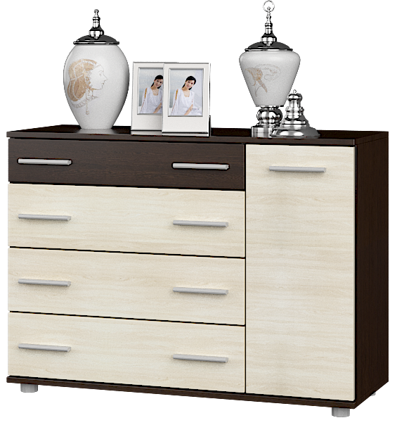 

Комод К 3 Omni Дом Комби Венге темный Дуб молочный Телескопические направляющие 100х38х73 см