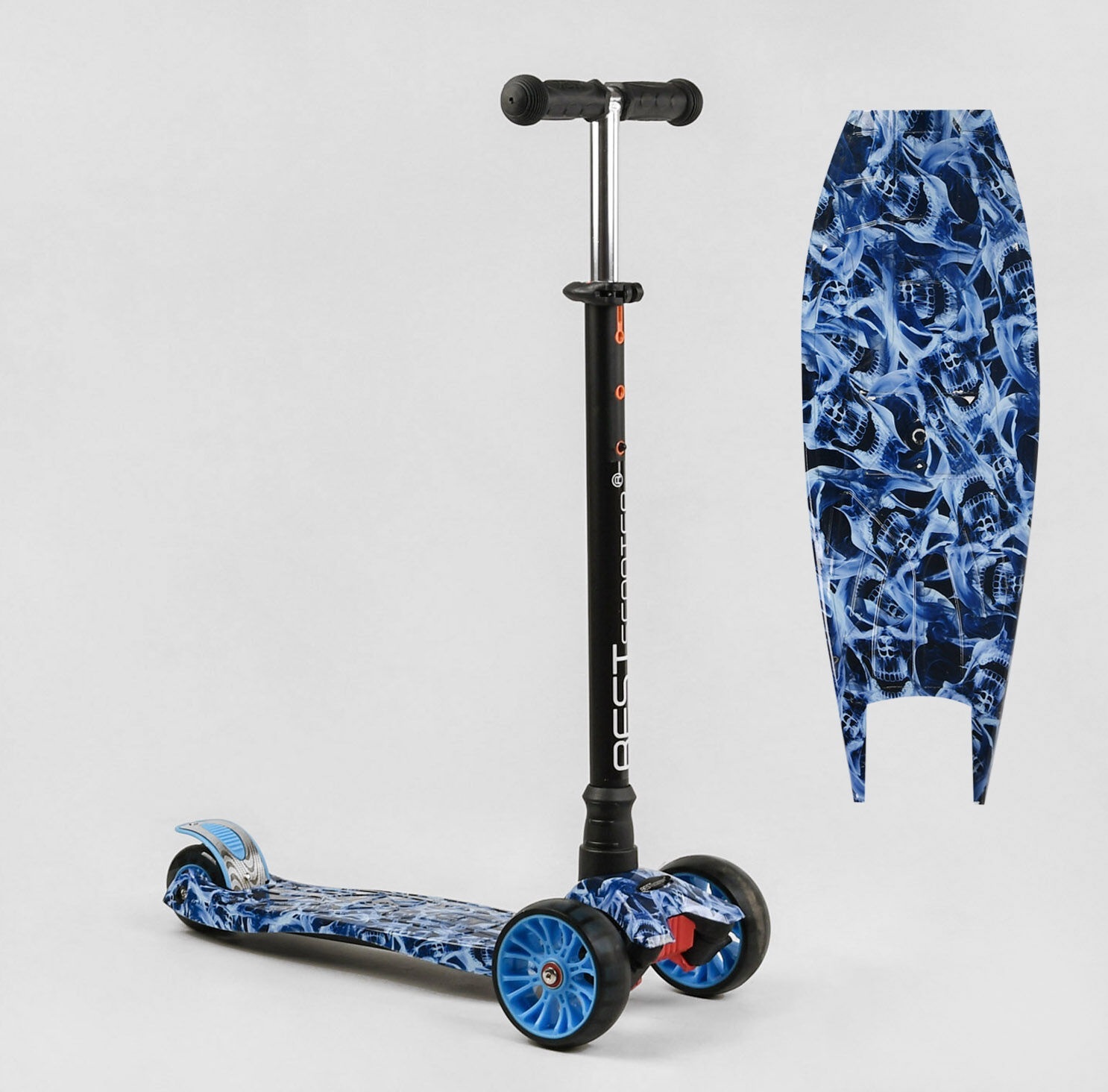 

Самокат Best Scooter MAXI Black-Blue (S-10881)