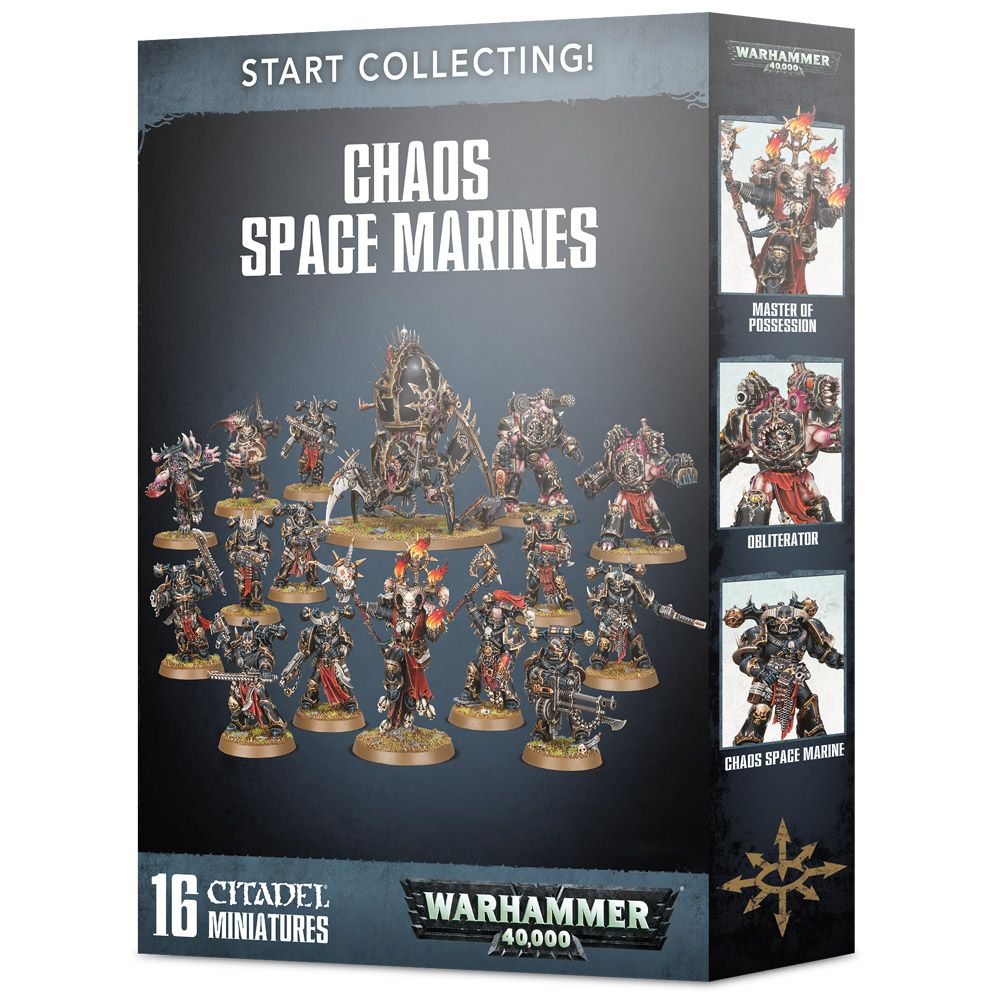 

Настольная игра Games Workshop Warhammer 40000 START COLLECTING! CHAOS SPACE MARINES (99120102108) (5011921125296)