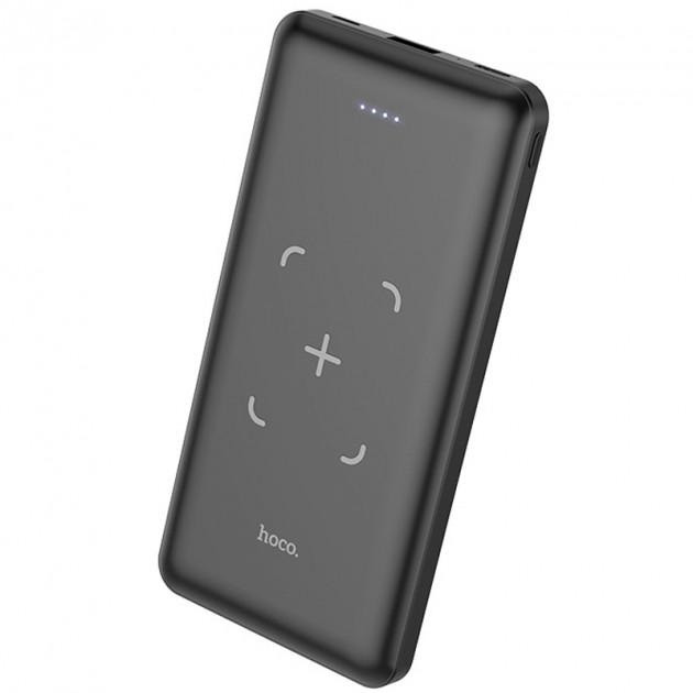 

УМБ зарядное Power Bank HOCO Surf J50 с беспроводной зарядкой 10000 мАч, черное