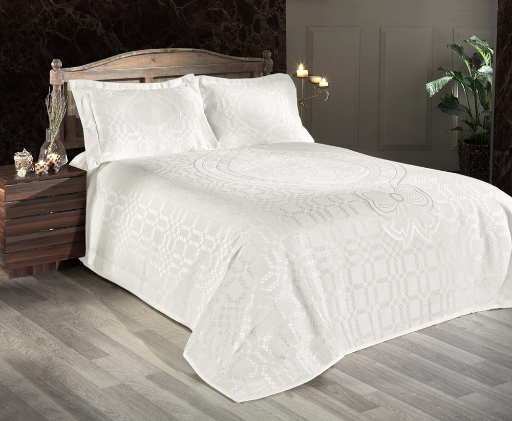 

Покрывало с наволочками First Choice Sonil - Romas Krem 240*260