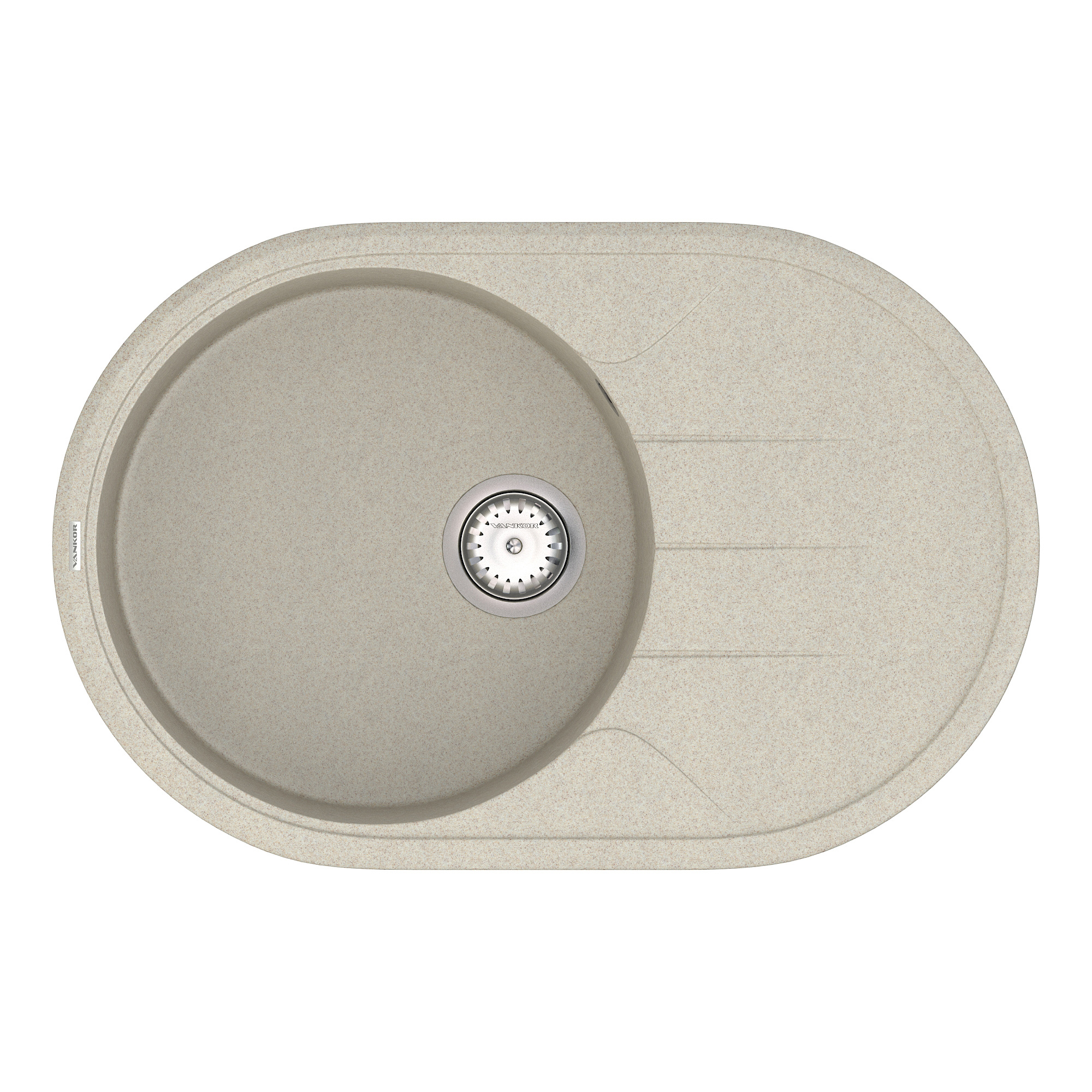

Кухонная мойка VANKOR Sity SMO 02.78 Terra + сифон VANKOR (74858)