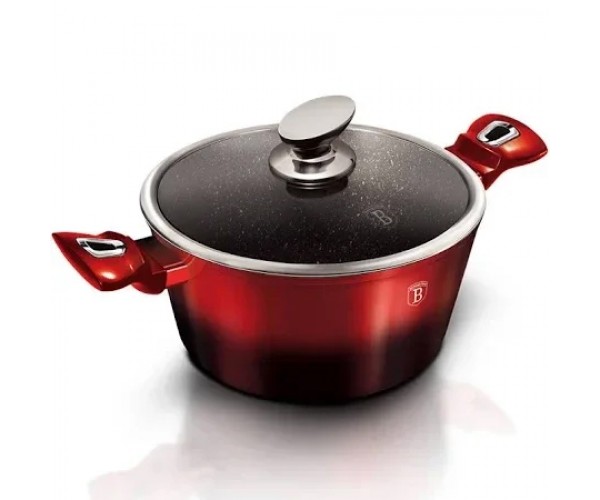 

Кастрюля 4.1 л, Ø24 см Berlinger Haus Burgundy Metallic Line BH-1628N