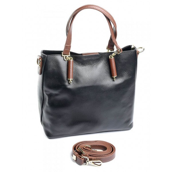 

Небольшая женская кожаная сумочка M-bag 8198 Black