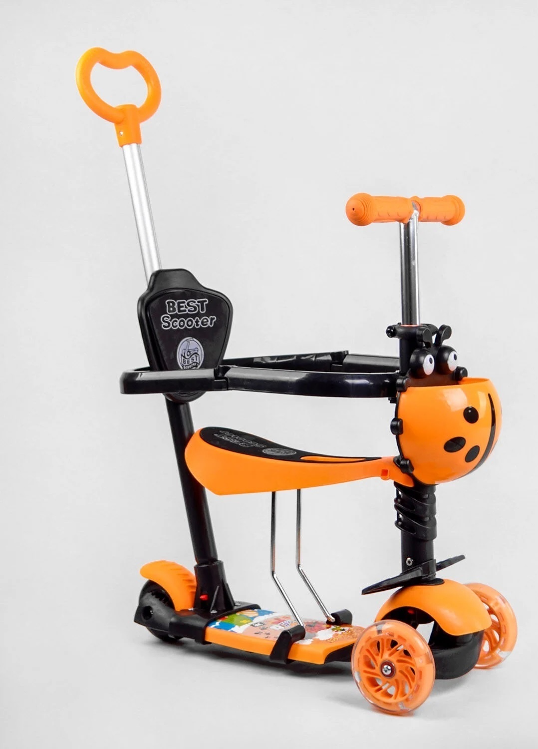 

Самокат 5 в 1 Best Scooter 11033 Black-Orange (11033)