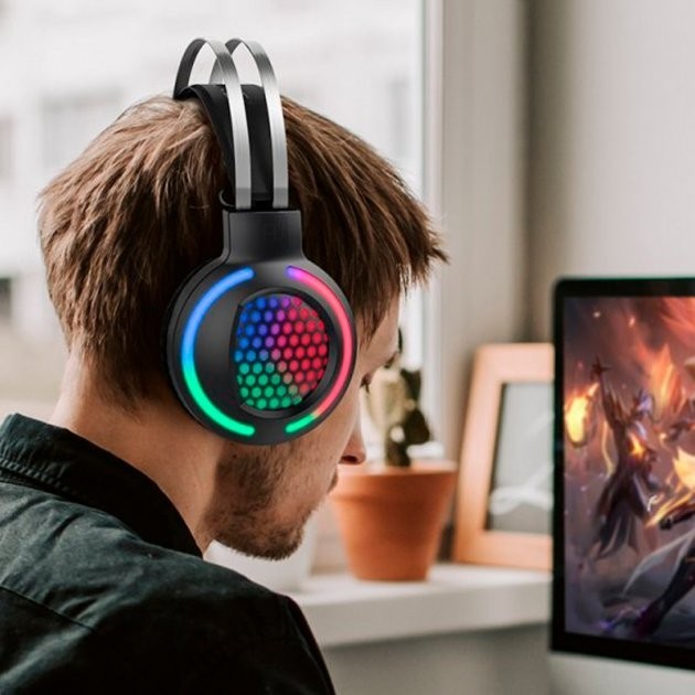 

Полноразмерные игровые наушники Hoco ESD03, Black