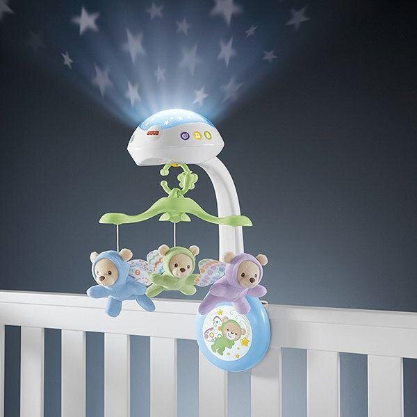 

Мобиль для кроватки Fisher Price с проектором и пультом управления Сон бабочки CDN41