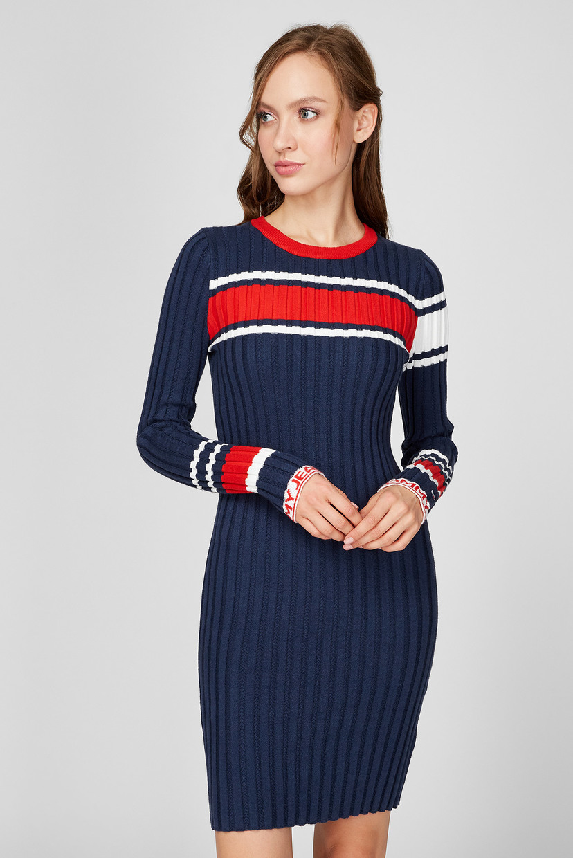 

Женское темно-синее платье Tommy Hilfiger S DW0DW08891