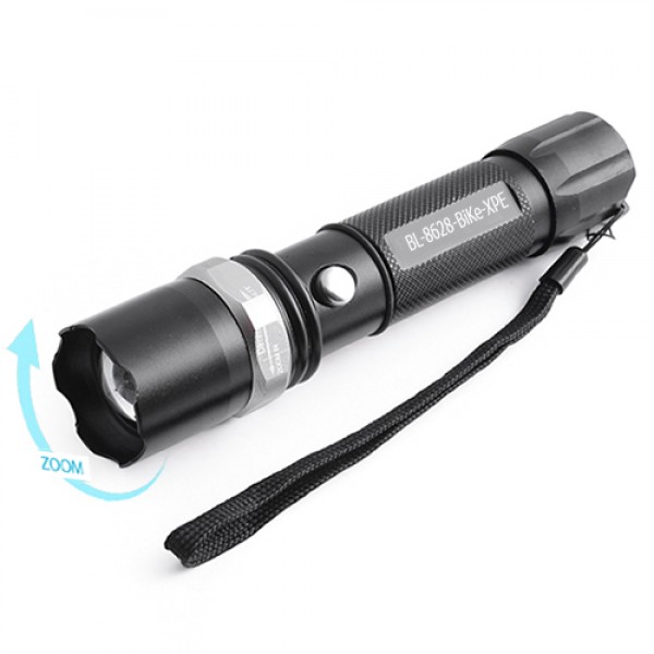 

Фонарь ручной акумуляторный Police 8626-Bike-XPE ЗУ 220V/12V 1х18650 zoom велокрепление Черный (L- 3762)