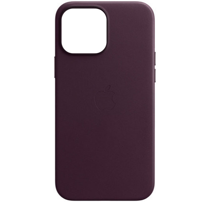 

Кожаный чехол Leather Case (AAA) для Apple iPhone 13 (6.1") Бордовый / Dark Cherry Без бренда