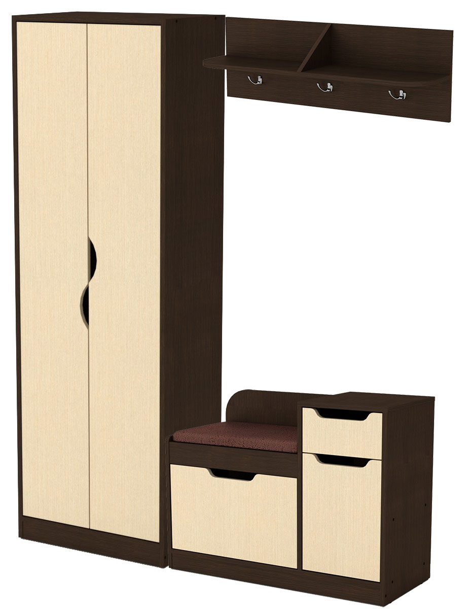 

Прихожая Компанит Диана комплект 4 венге